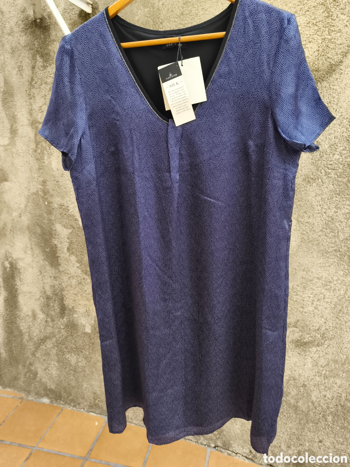 Vintage: Vestido One step, 100% seda, sin estrenar - Foto 4