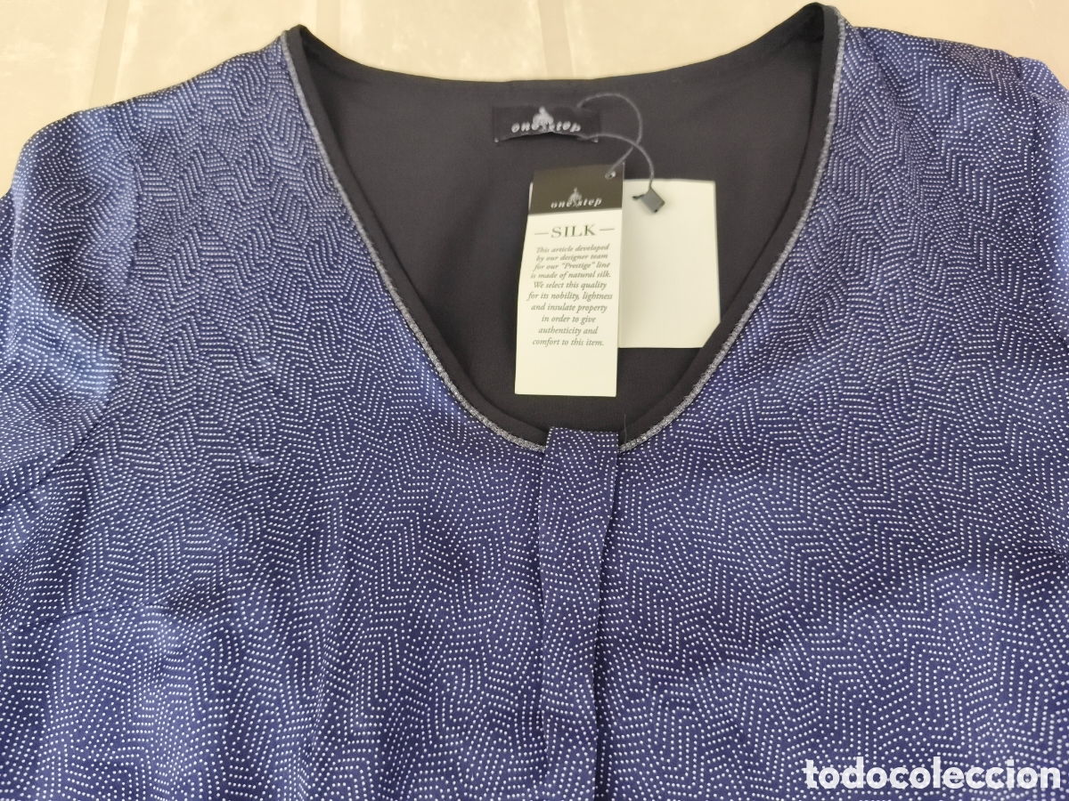Vintage: Vestido One step, 100% seda, sin estrenar - Foto 6