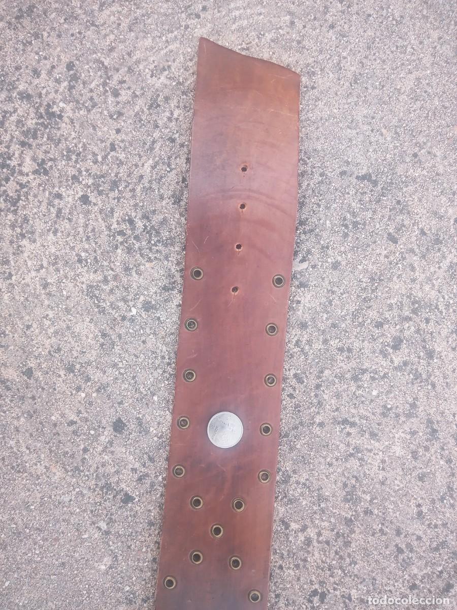 Vintage: BONITO CINTURON DE CUERO Y MONEDAS ANTIGUO. - Foto 11