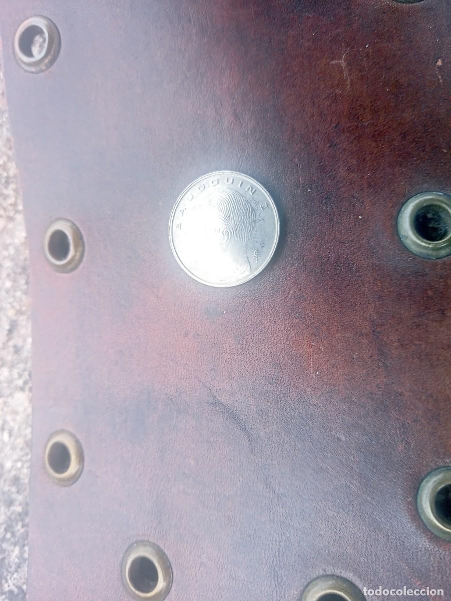 Vintage: BONITO CINTURON DE CUERO Y MONEDAS ANTIGUO. - Foto 14