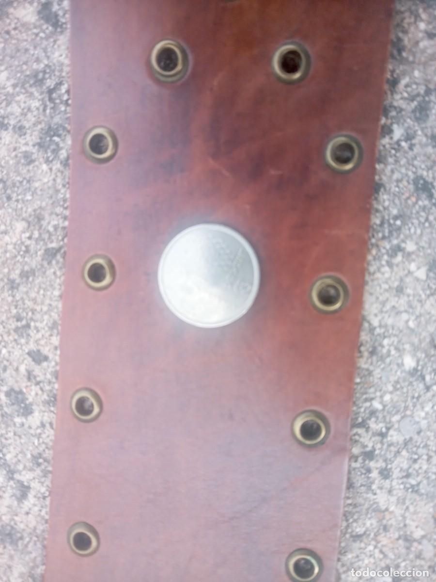 Vintage: BONITO CINTURON DE CUERO Y MONEDAS ANTIGUO. - Foto 15