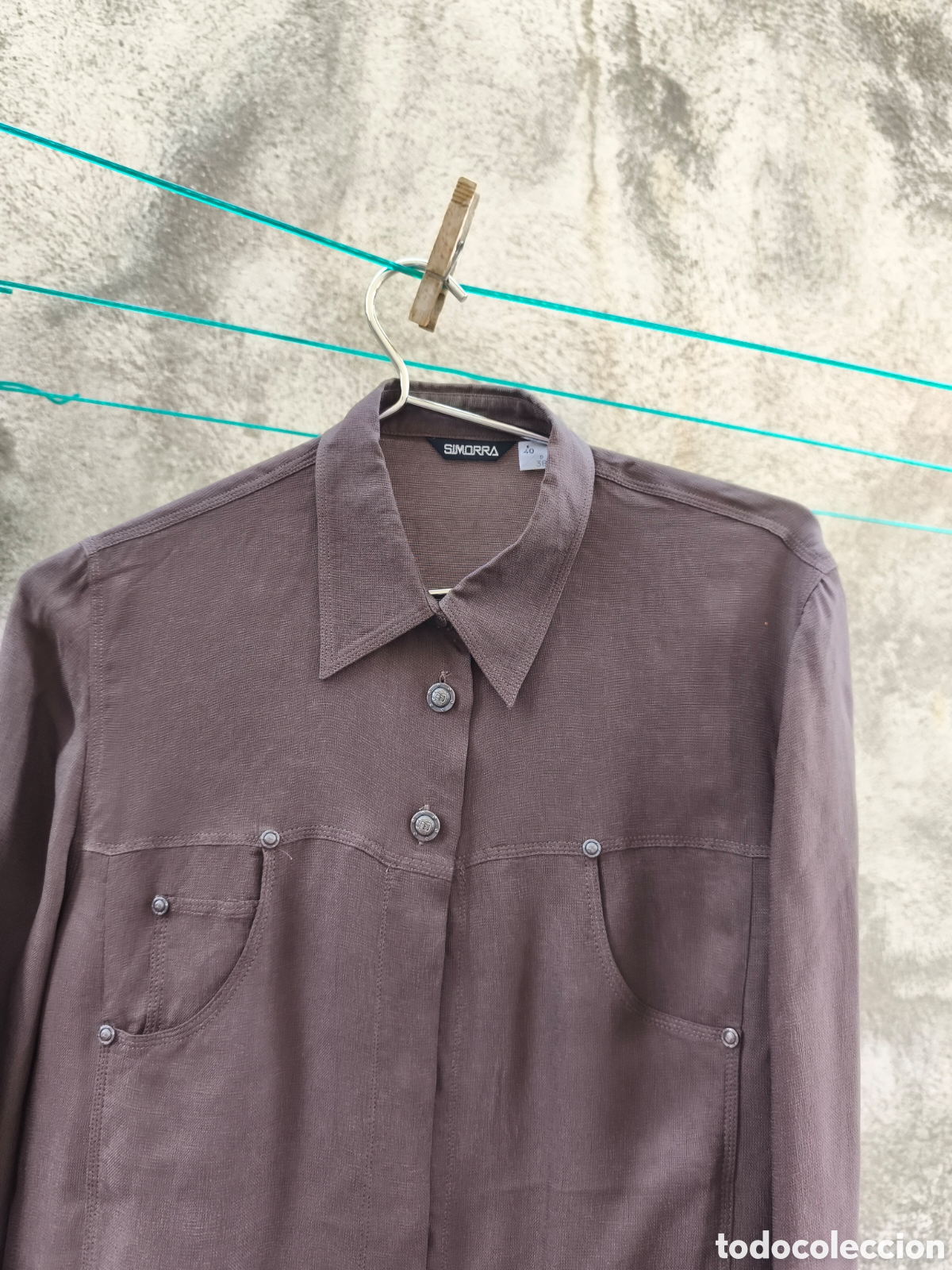 Vintage: Blusa Simorra, color chocolate - Foto 6
