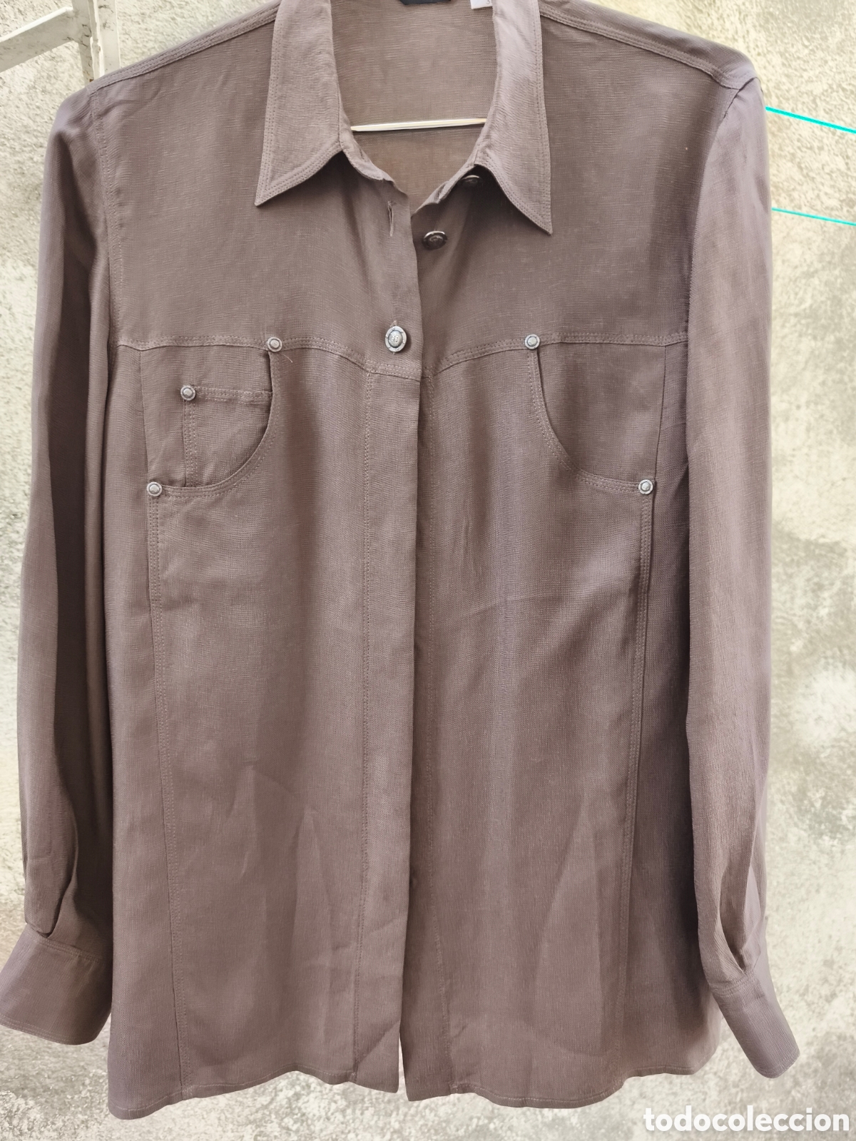 Vintage: Blusa Simorra, color chocolate - Foto 9