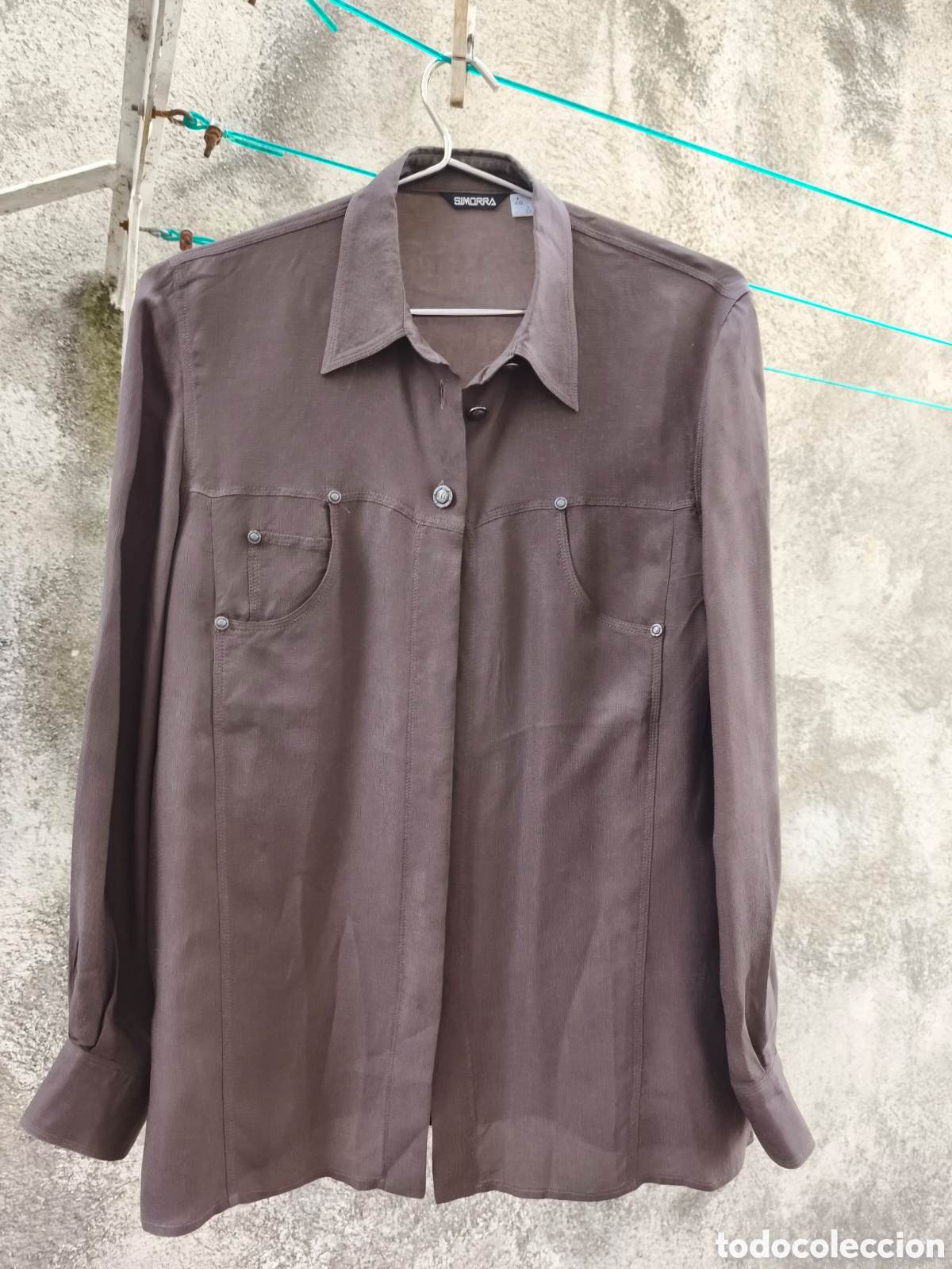 Vintage: Blusa Simorra, color chocolate - Foto 10