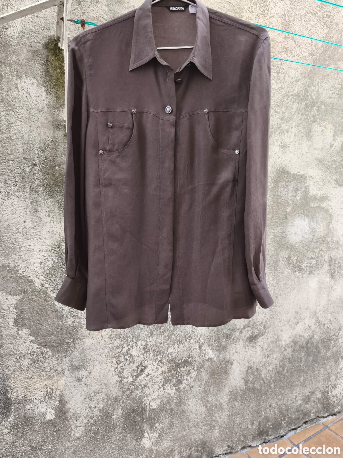 Vintage: Blusa Simorra, color chocolate - Foto 11