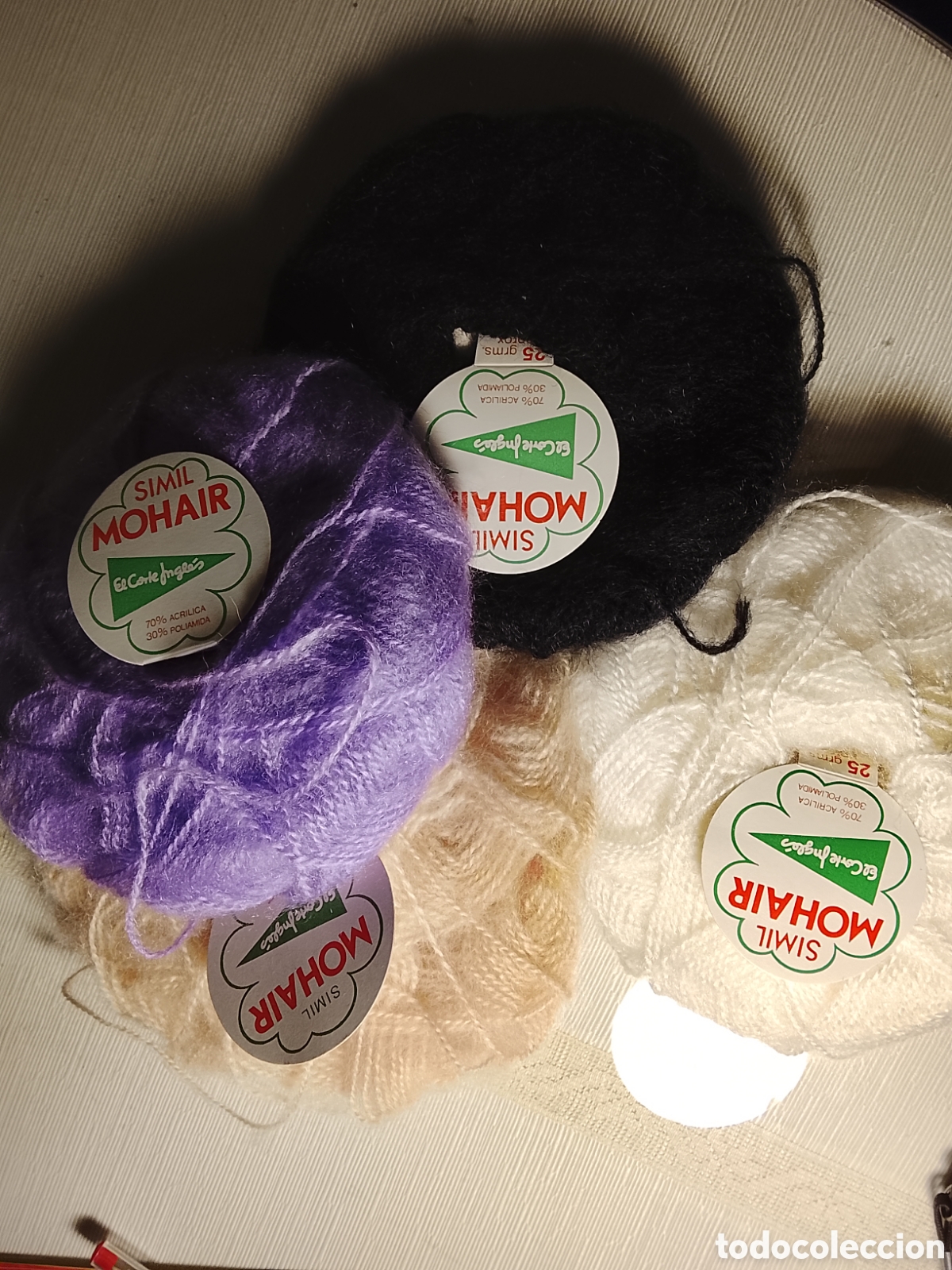 Vintage: 21 madejas de mohair,para tejer. - Foto 4