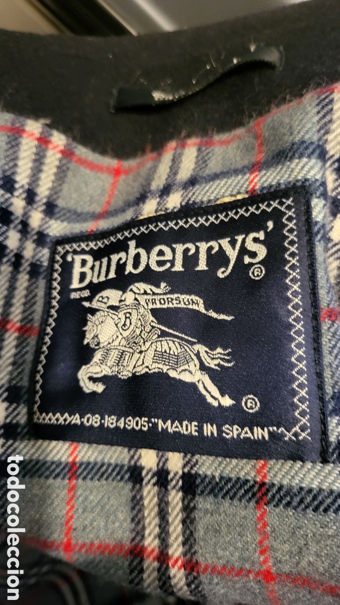 Vintage: ABRIGO BURBERRY LANA AZUL - Foto 6