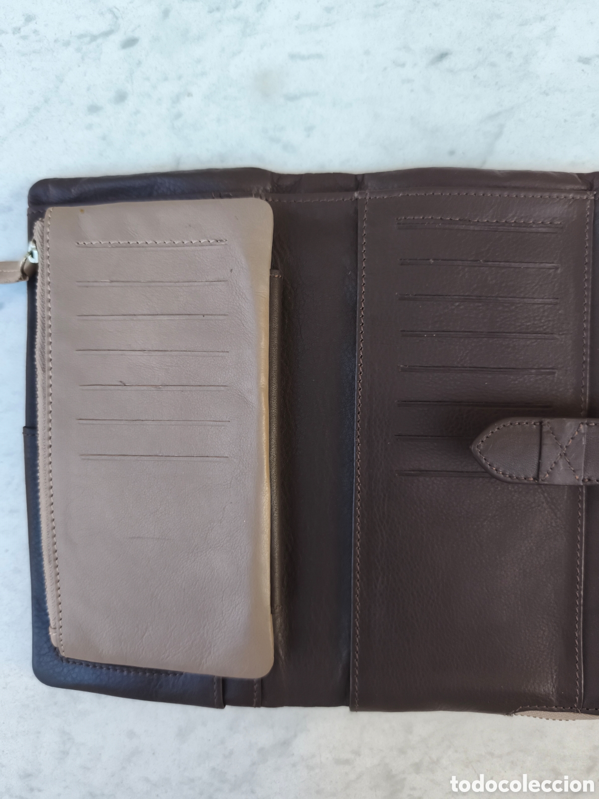 Vintage: Billetero / cartera de piel, sin estrenar - Foto 7