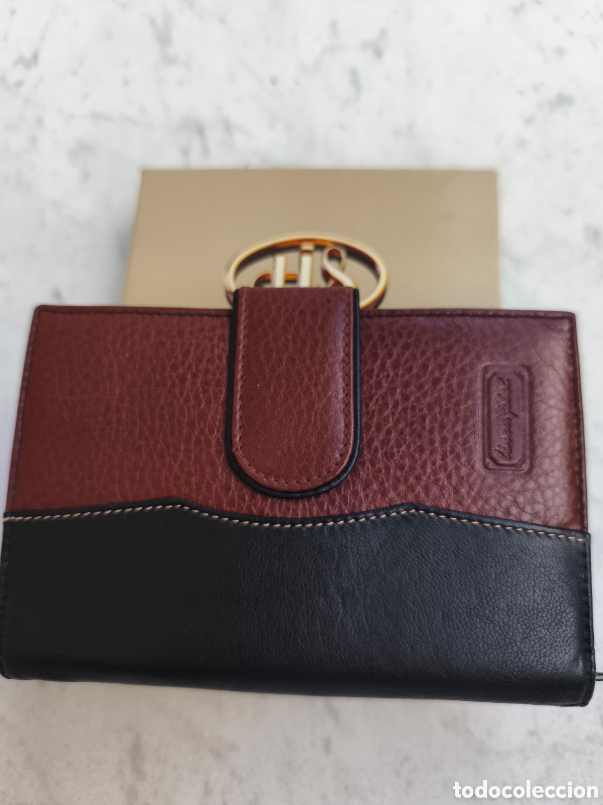 Vintage: Billetero / cartera de piel, sin estrenar - Foto 7