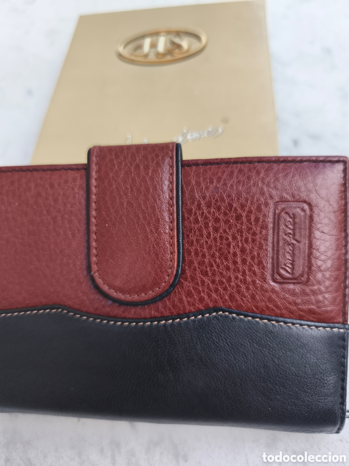 Vintage: Billetero / cartera de piel, sin estrenar - Foto 8