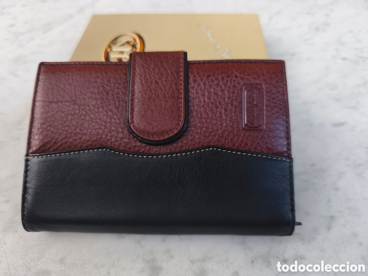 Vintage: Billetero / cartera de piel, sin estrenar - Foto 9