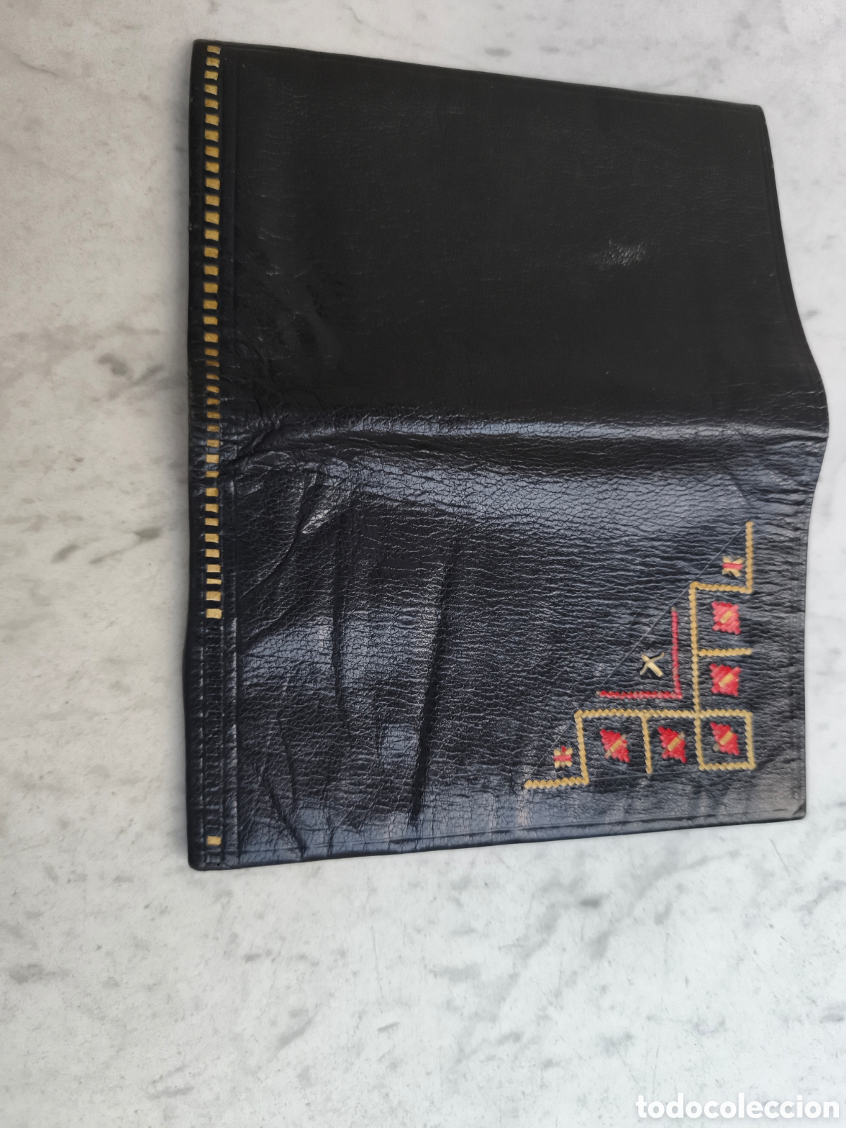Vintage: Cartera de piel, vintage - Foto 4