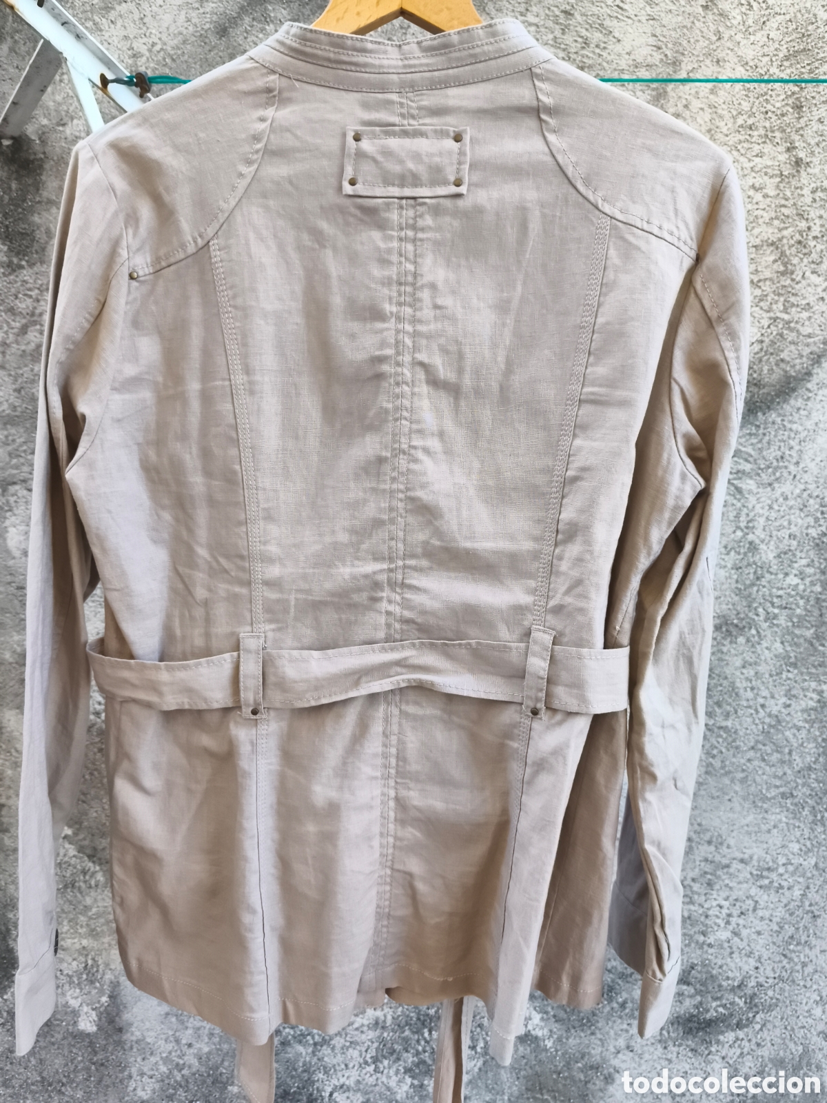 Vintage: Chaqueta / sariana, de lino y algod&oacute;n. Cache Cache - Foto 15