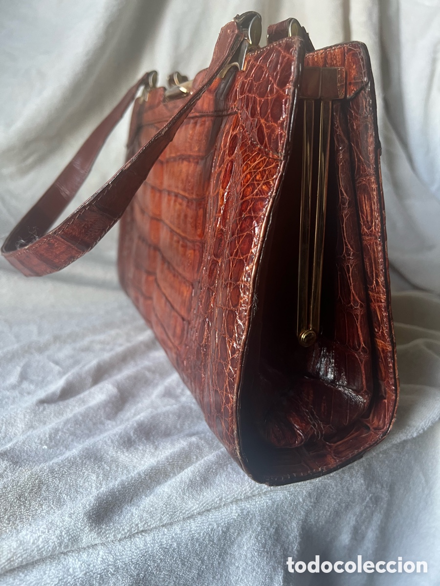 Vintage: Bolso piel de coco vintage - Foto 5