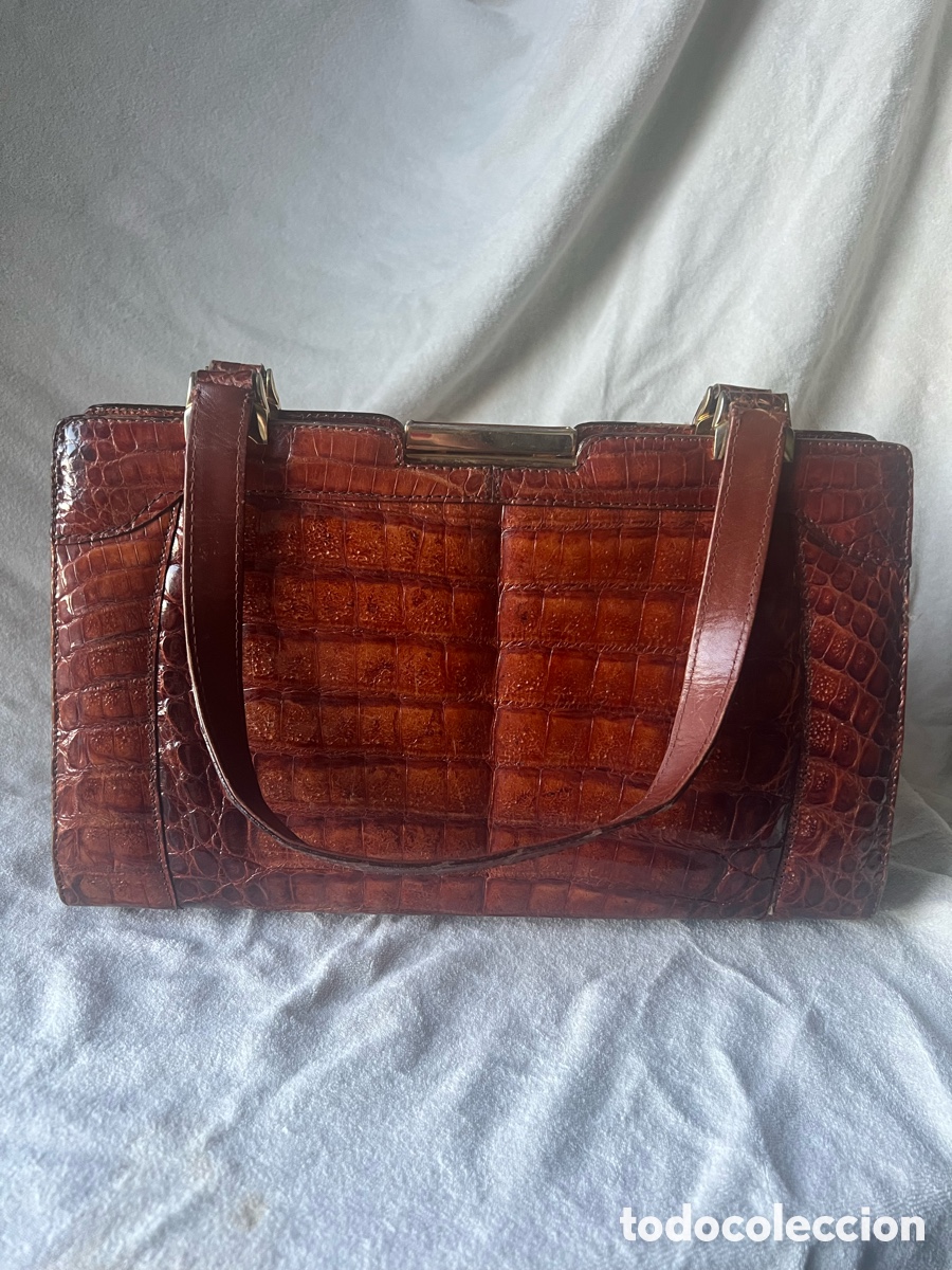 Vintage: Bolso piel de coco vintage - Foto 6