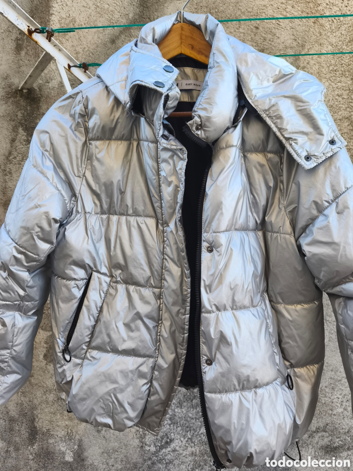 Vintage: Anorac Easy Wear. Plateado. - Foto 5