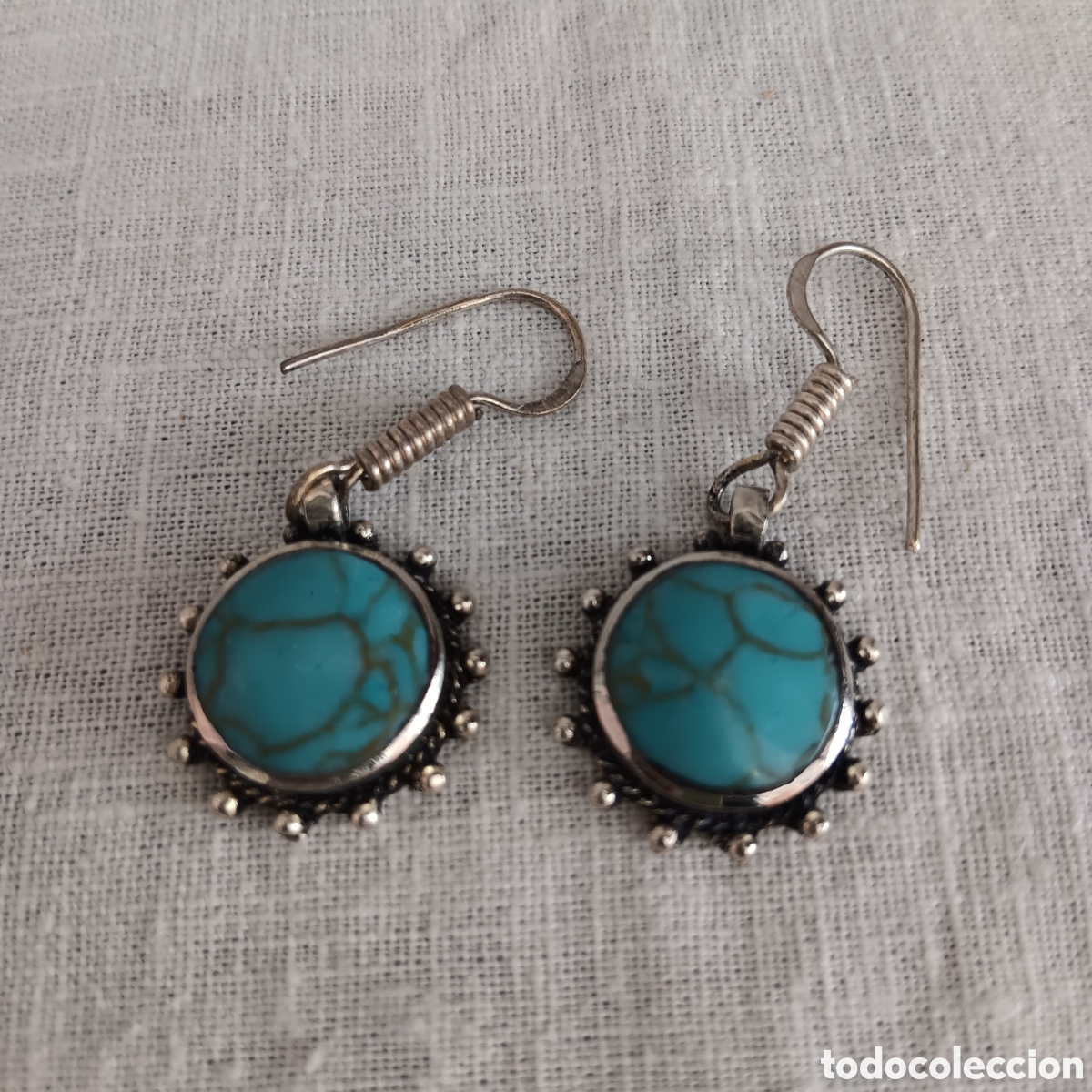 Vintage: Pendientes de plata hind&uacute; - Foto 1