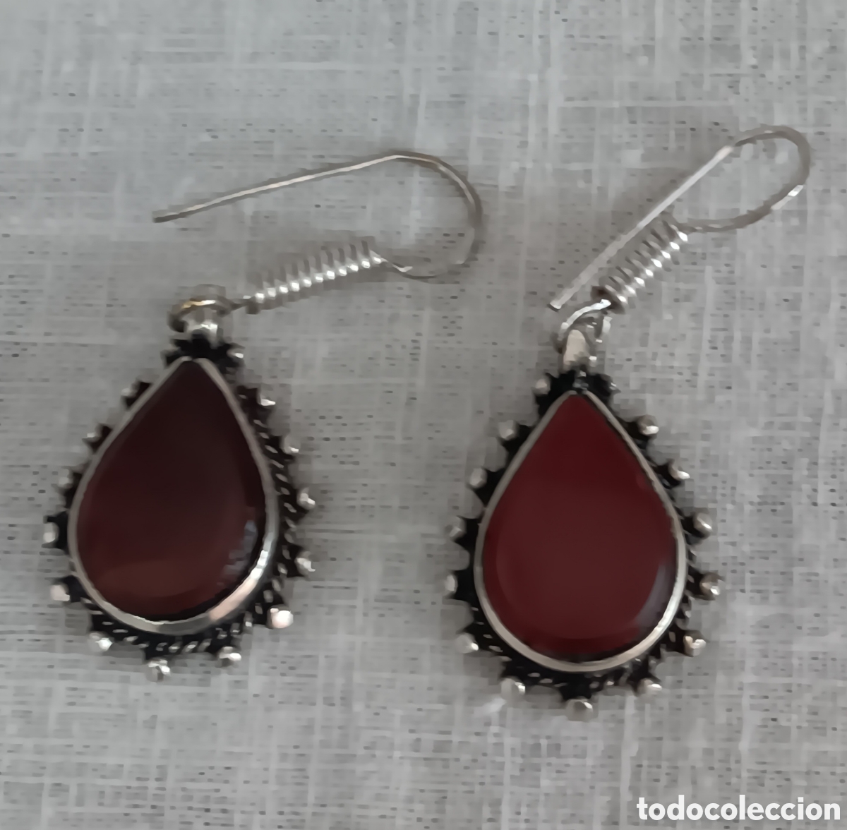 Vintage: Pendientes de plata hind&uacute; - Foto 1