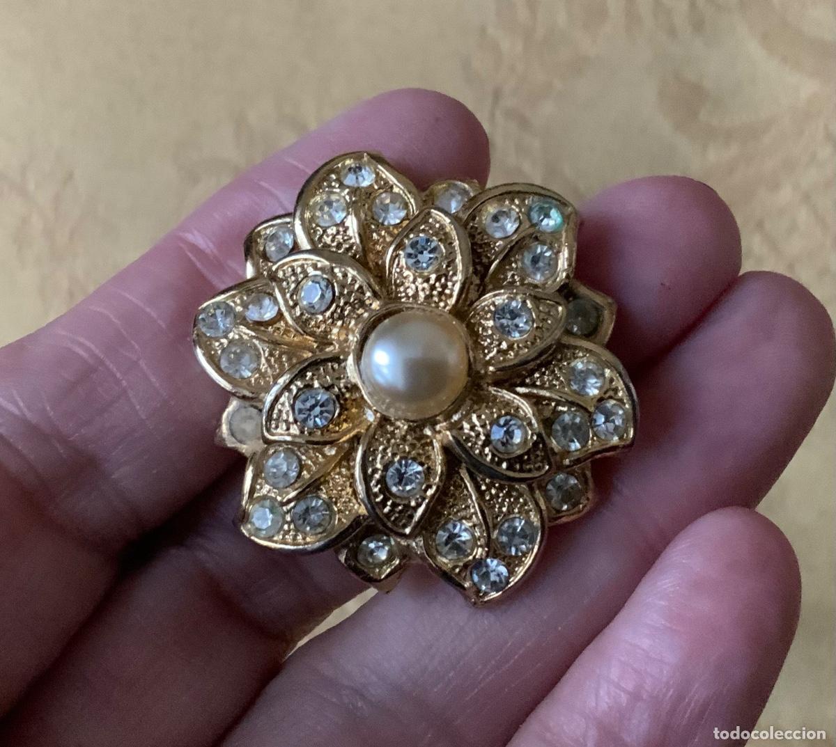 Vintage: PENDIENTES A&Ntilde;OS 80 FLOR - Foto 7