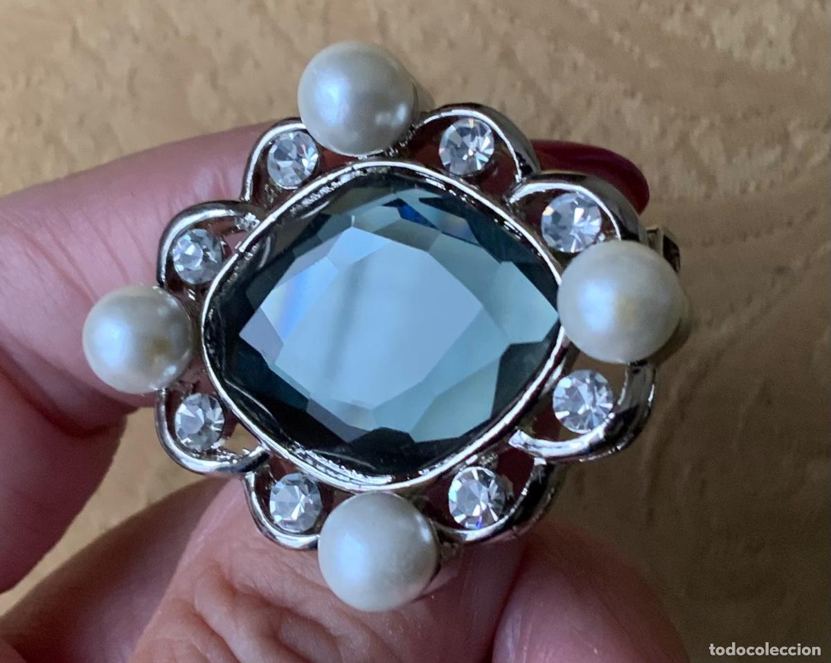 Vintage: BROCHE VINTAGE CRISTAL Y PERLAS - Foto 2