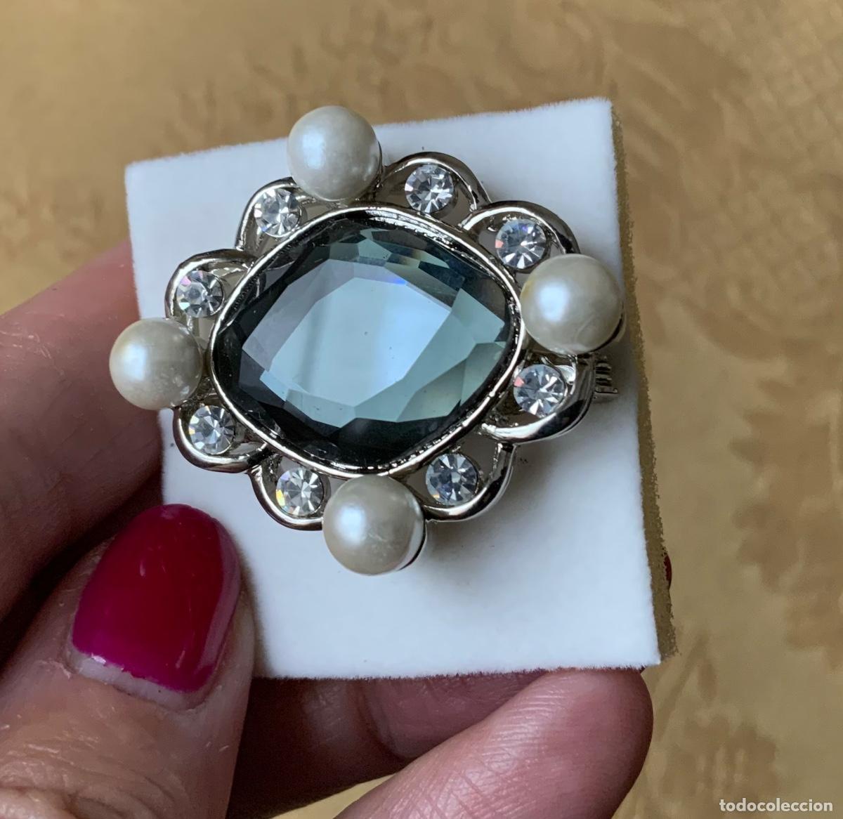 Vintage: BROCHE VINTAGE CRISTAL Y PERLAS - Foto 5