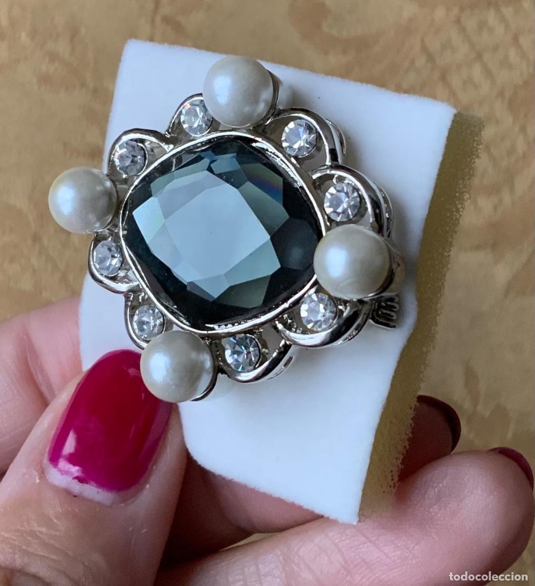 Vintage: BROCHE VINTAGE CRISTAL Y PERLAS - Foto 7