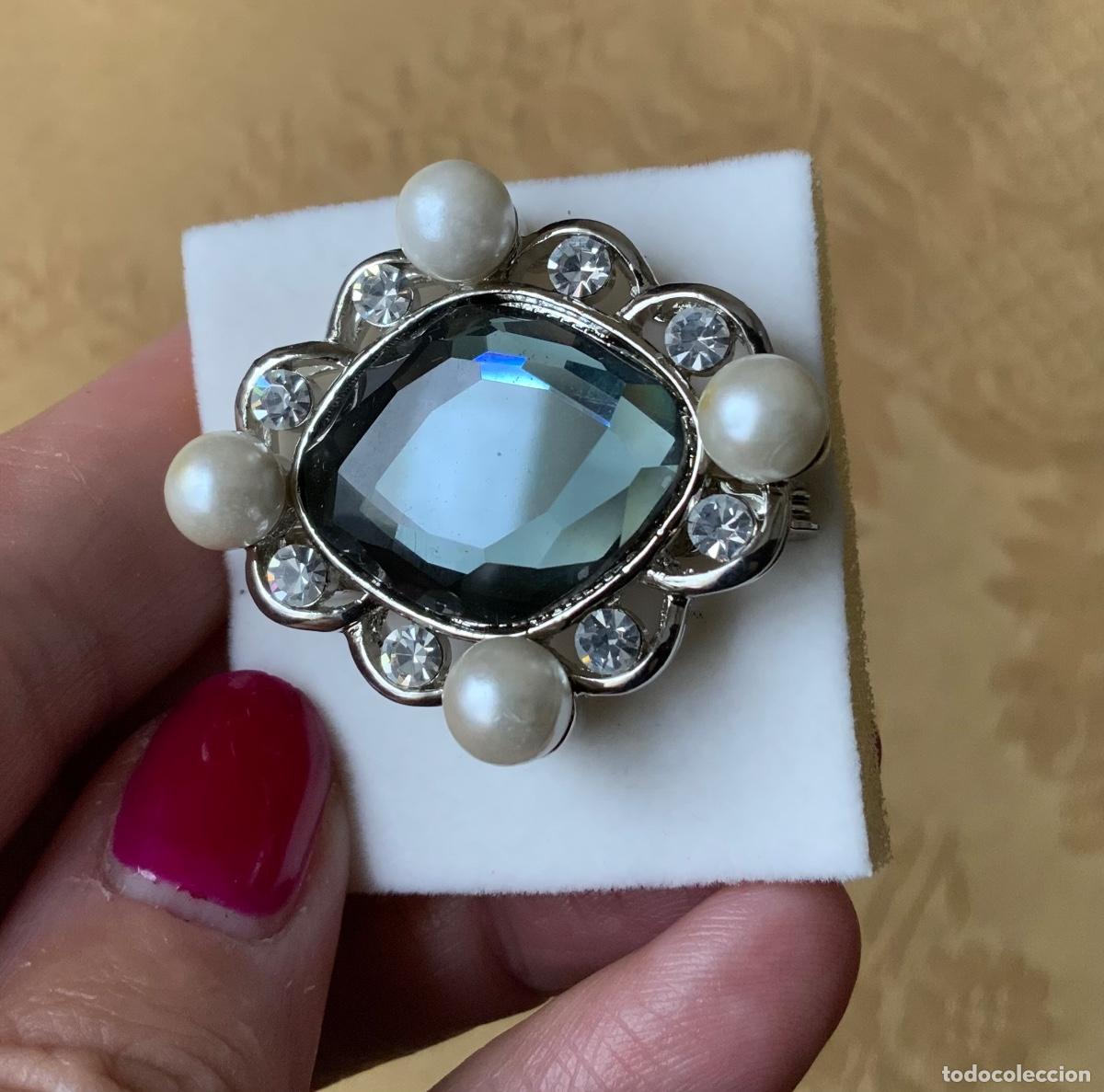Vintage: BROCHE VINTAGE CRISTAL Y PERLAS - Foto 9