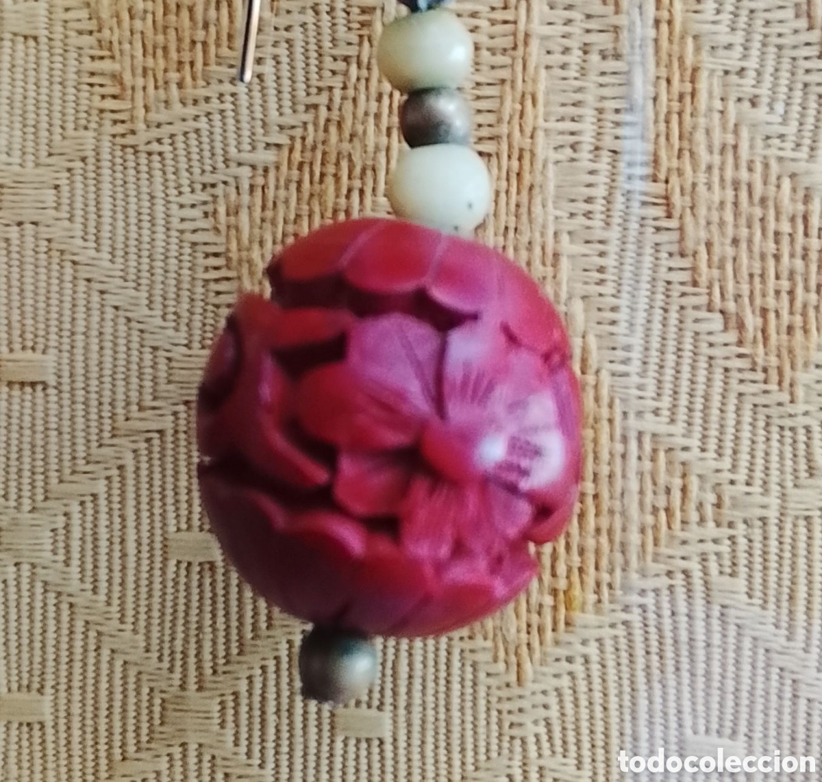 Vintage: Pendientes de madera a&ntilde;os 80. - Foto 3
