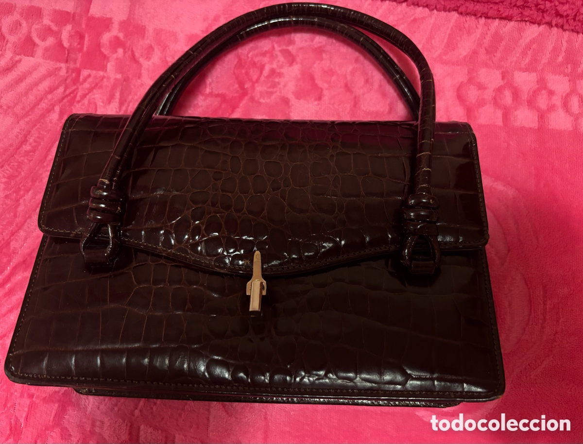 Vintage: Bolso de mano en piel - Foto 2
