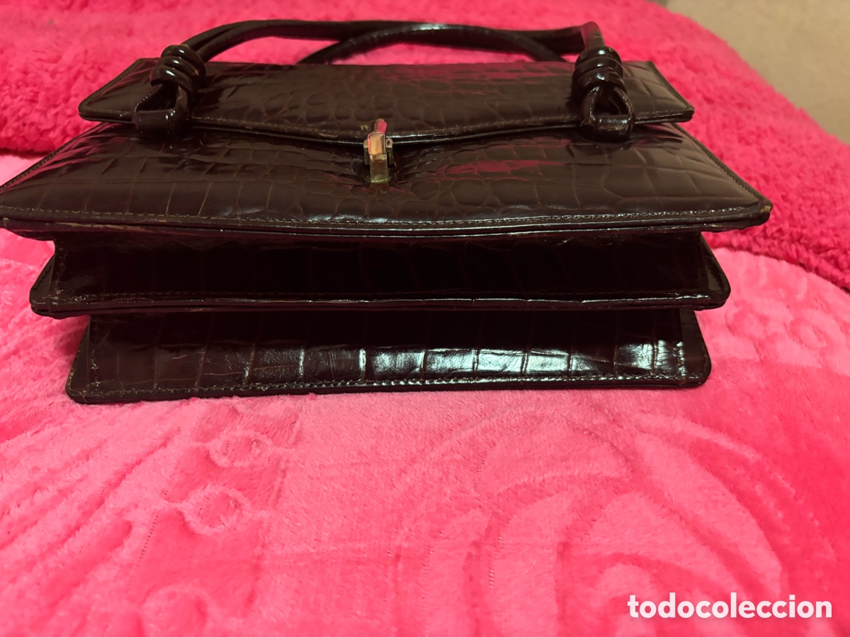 Vintage: Bolso de mano en piel - Foto 3