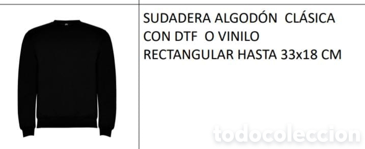 Vintage: Sudadera algod&oacute;n cl&aacute;sicacon DTF - Foto 1
