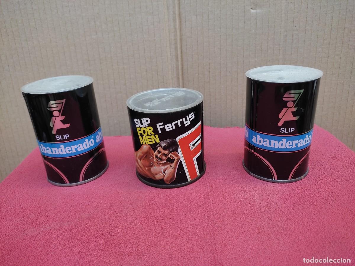 Vintage: 3 latas envases de slips Ferrys - 2 de abanderado - Foto 1
