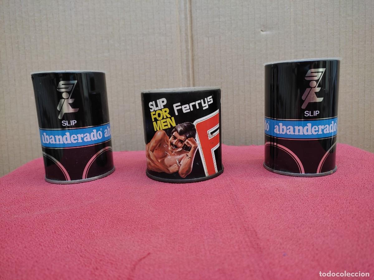 Vintage: 3 latas envases de slips Ferrys - 2 de abanderado - Foto 2