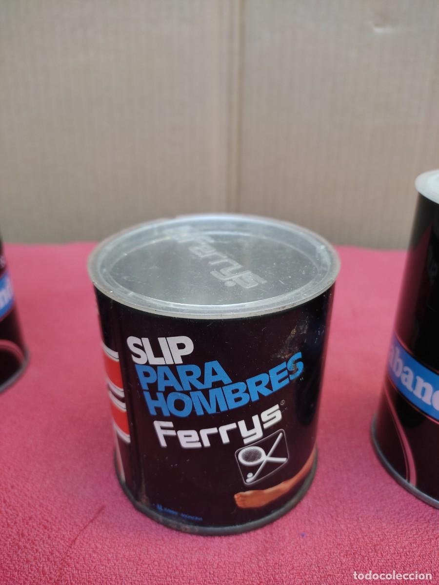Vintage: 3 latas envases de slips Ferrys - 2 de abanderado - Foto 8
