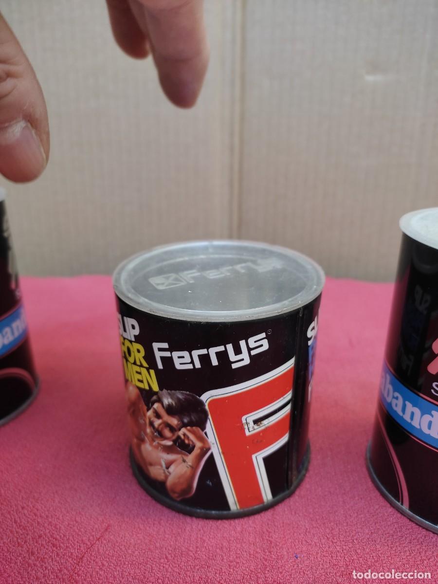 Vintage: 3 latas envases de slips Ferrys - 2 de abanderado - Foto 12