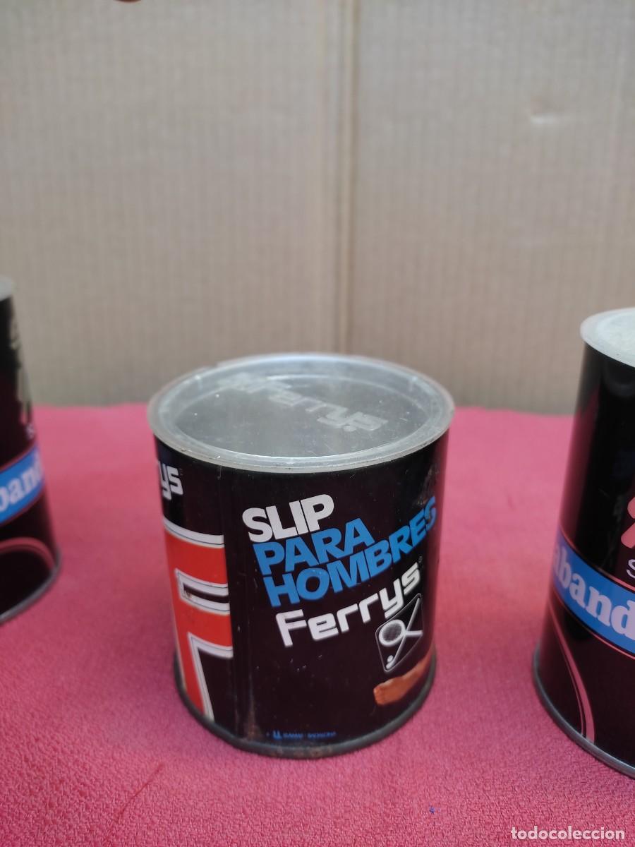 Vintage: 3 latas envases de slips Ferrys - 2 de abanderado - Foto 13