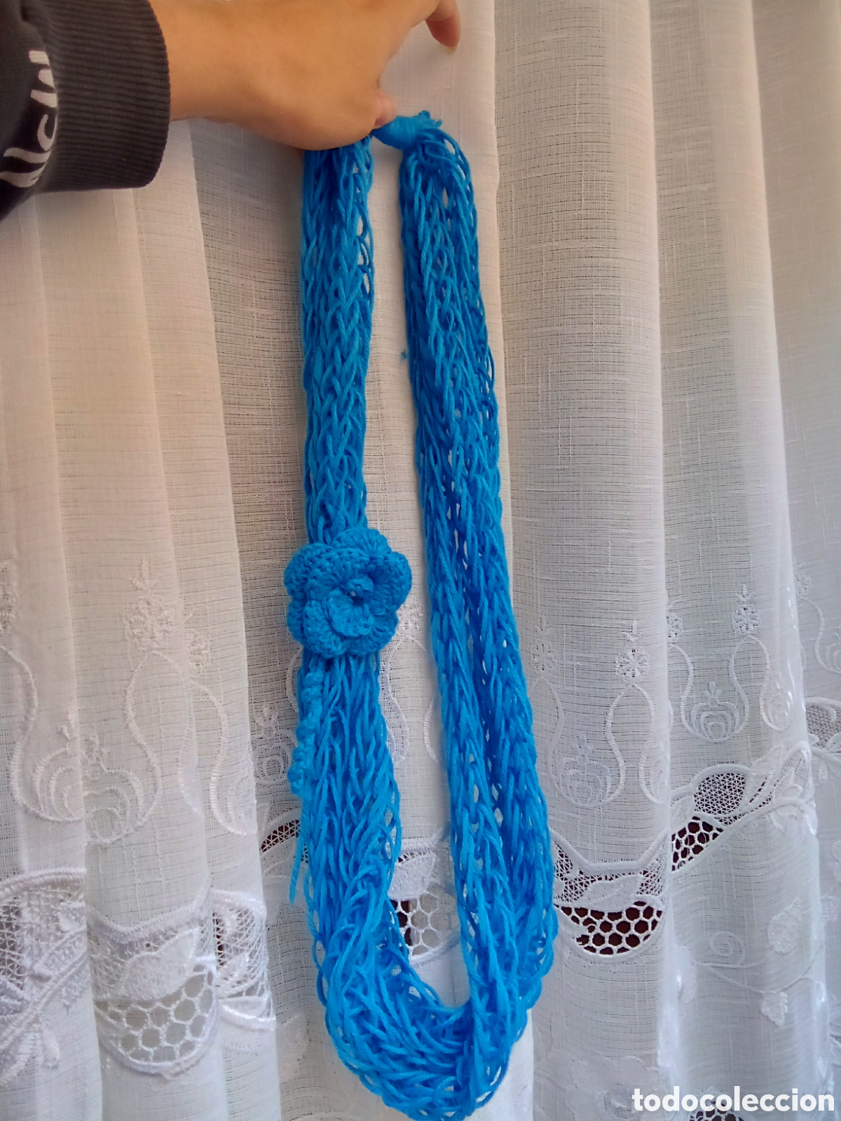 Vintage: Bufanda collar en un tono azul electrico - Foto 2