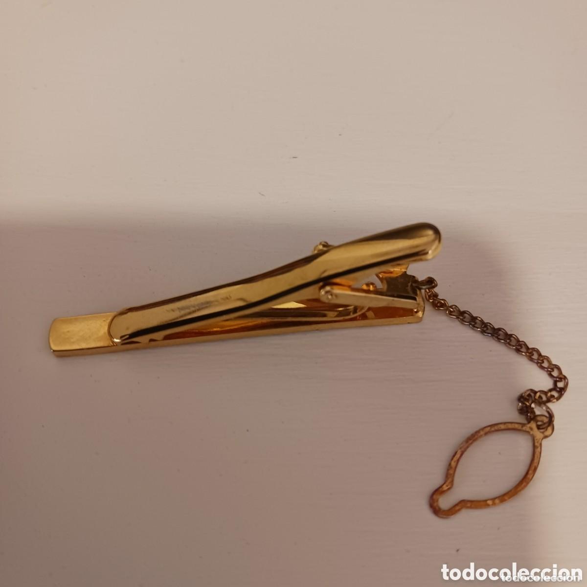 Vintage: Aguja de corbata dorada - Foto 3