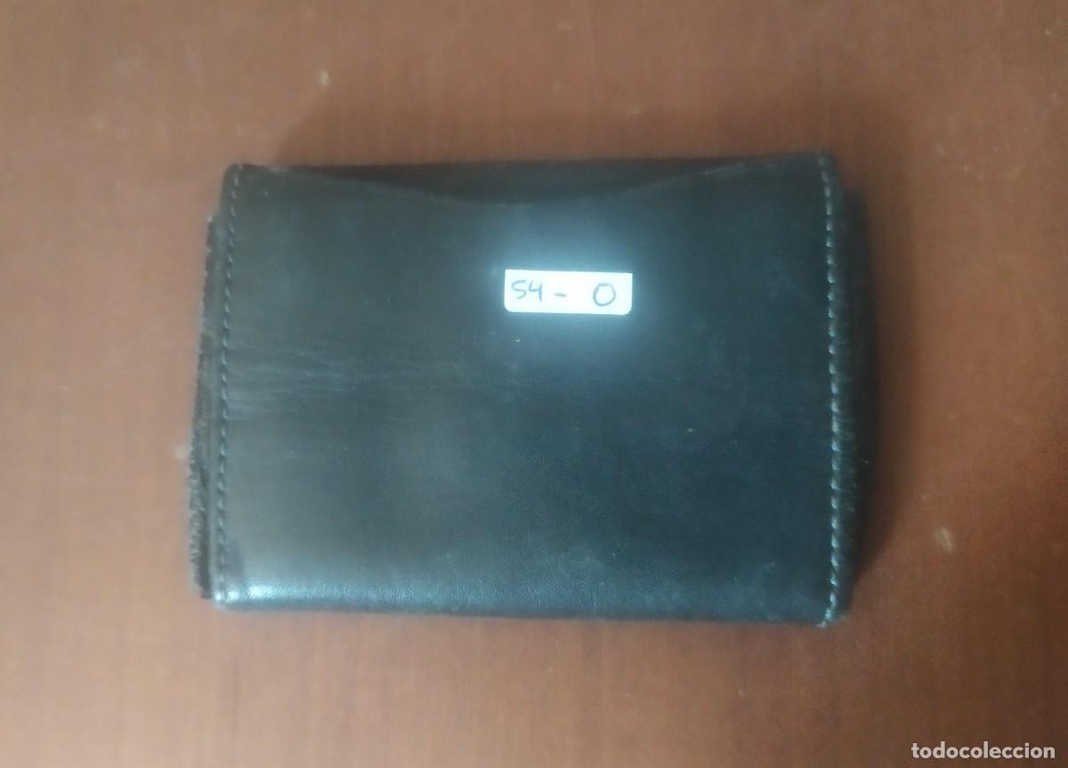 Vintage: Monedero de cuero negro - Foto 2