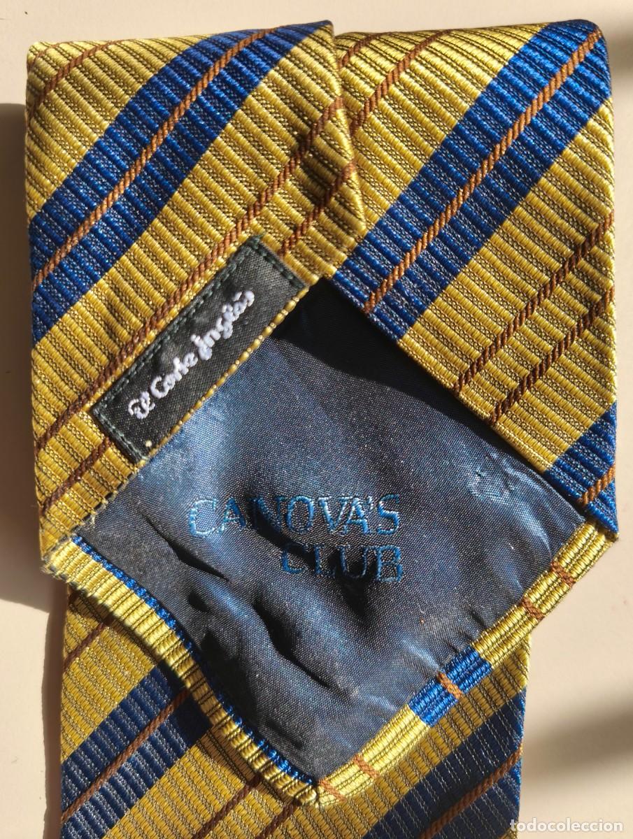Vintage: CORBATA CANOVAS CLUB DE SEDA NATURAL - Foto 3