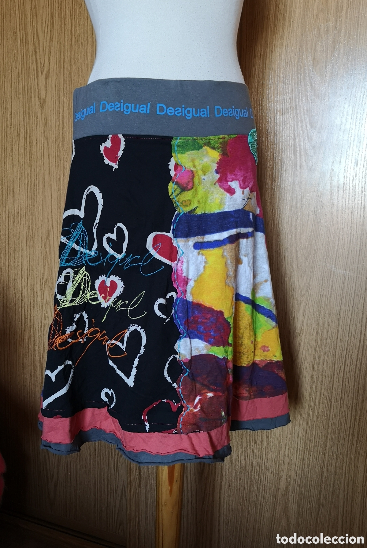Vintage: Falda Desigual talla M - Foto 1