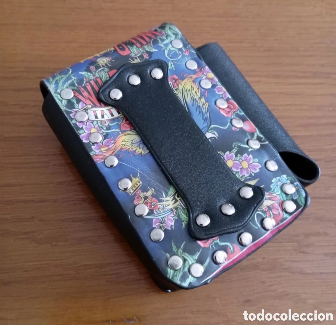 Vintage: Pitillera de cuero. Frank Apple. - Foto 2