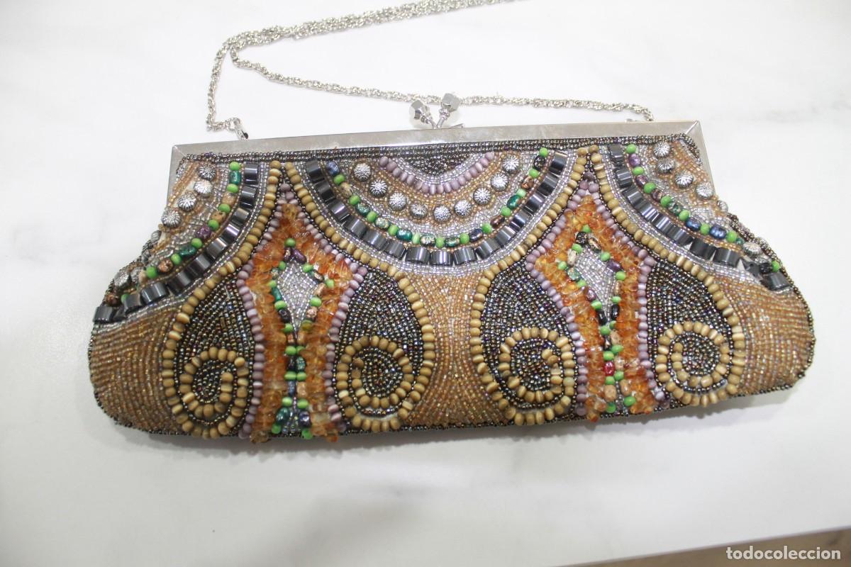 Vintage: BOLSO DE MANO CON PEDRERIA - Foto 3
