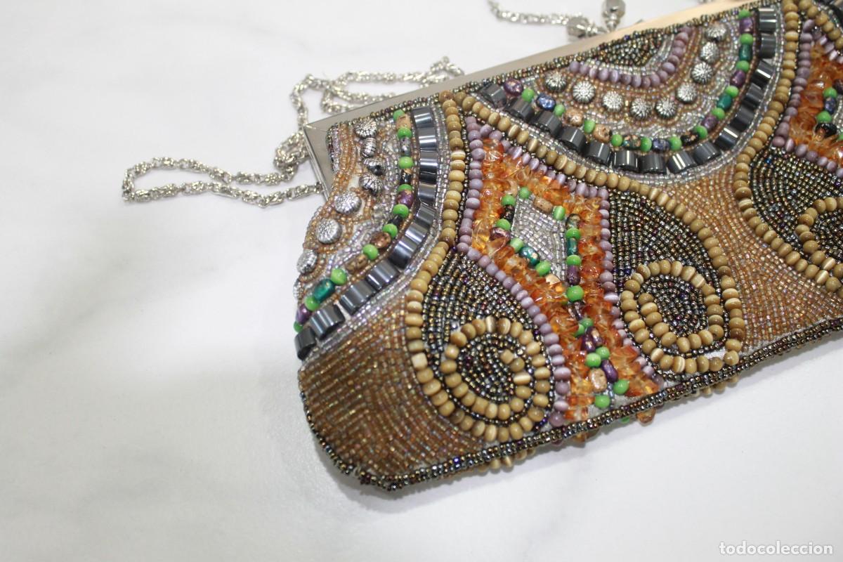 Vintage: BOLSO DE MANO CON PEDRERIA - Foto 5
