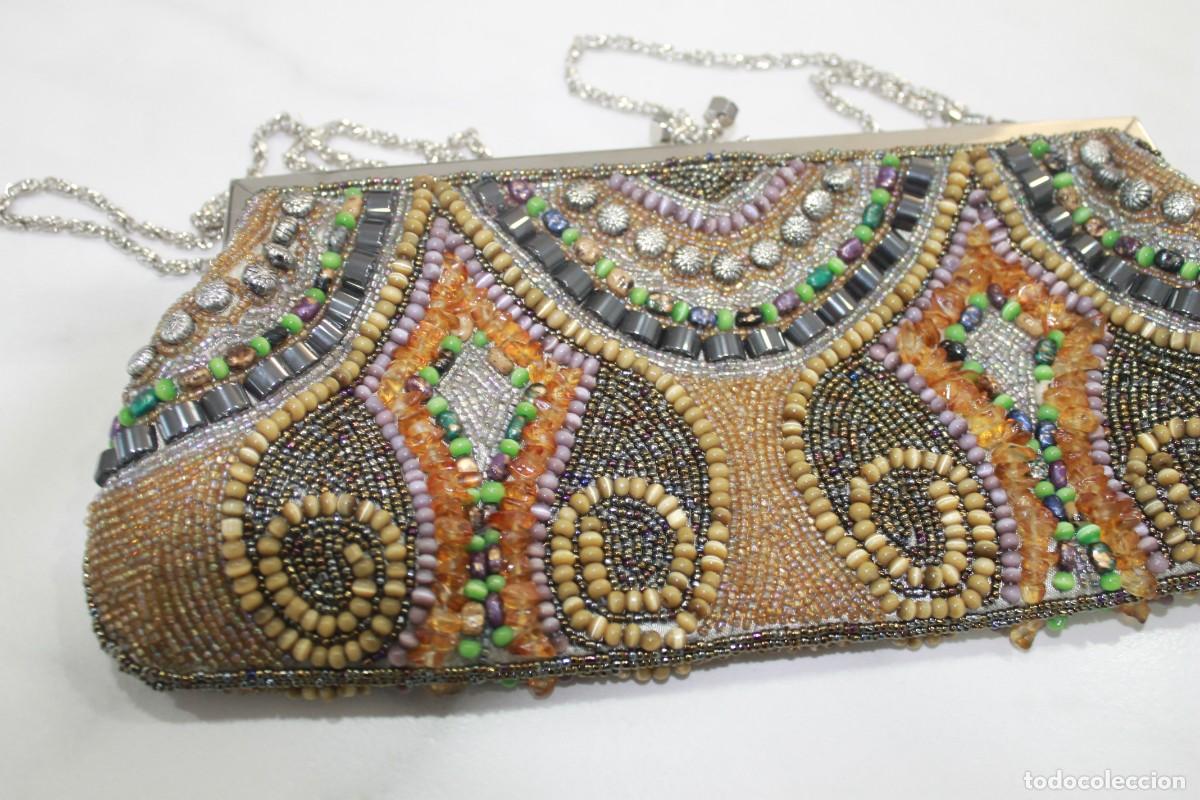 Vintage: BOLSO DE MANO CON PEDRERIA - Foto 6