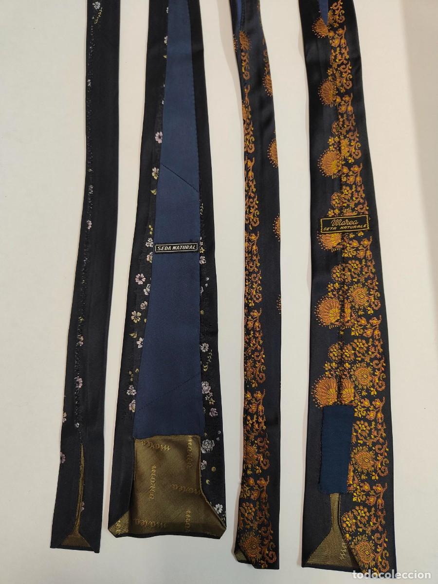 Vintage: 2 CORBATAS DE SEDA NATURAL MAREA - Foto 2