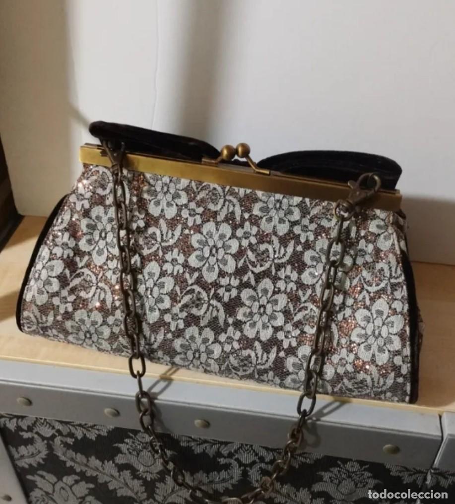 Vintage: Bolso de fiesta, con cadena - Foto 1