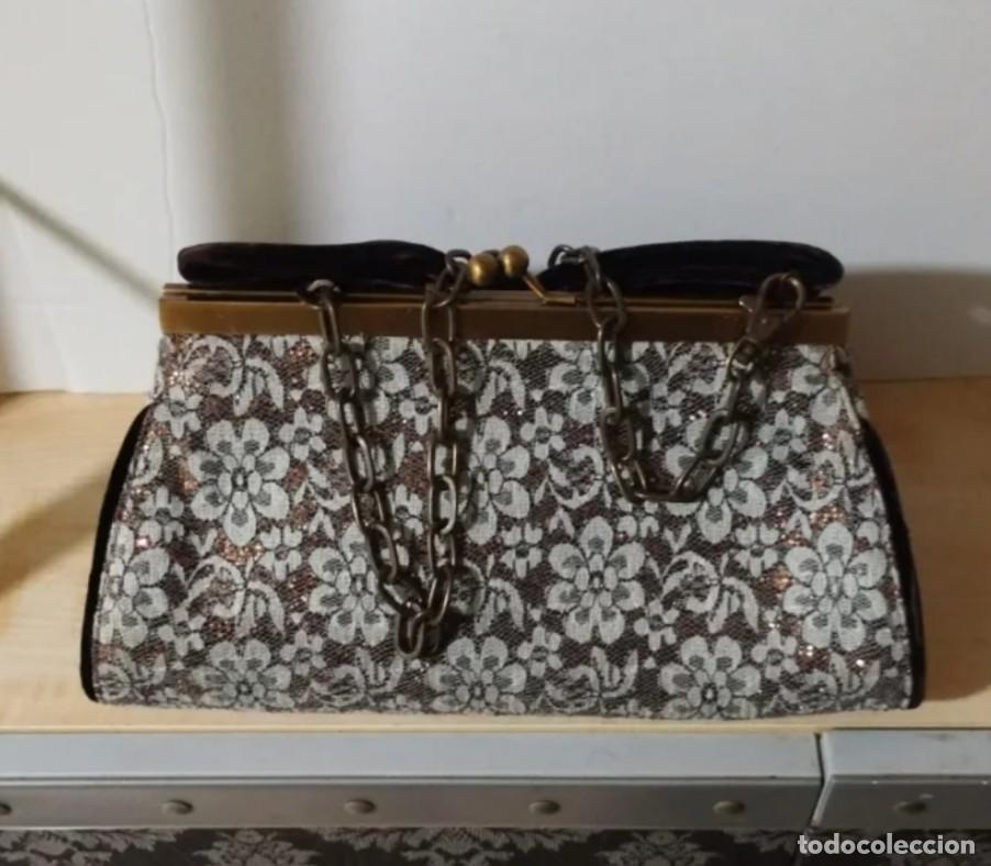 Vintage: Bolso de fiesta, con cadena - Foto 4