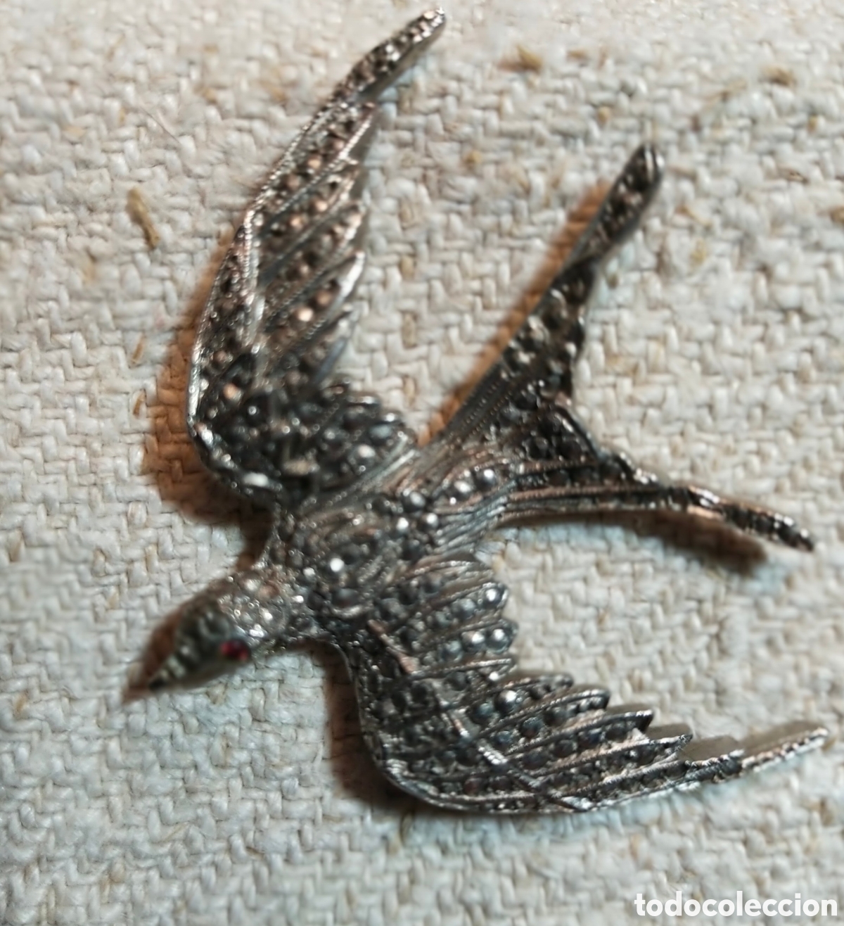 Vintage: Antiguo broche p&aacute;jaro - Foto 4