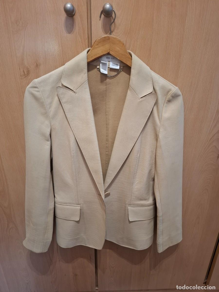 Vintage: Americana de piel Mango - Foto 1